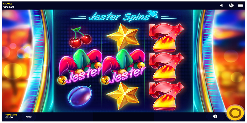 spelupplägg i Jester Spins