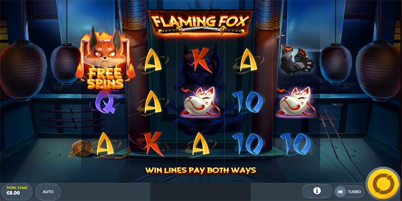 flaming fox spelplan