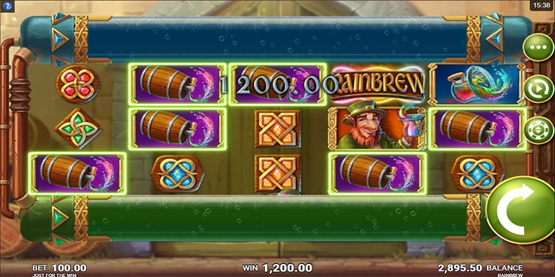 Spelupplägg i Rainbrew vinst
