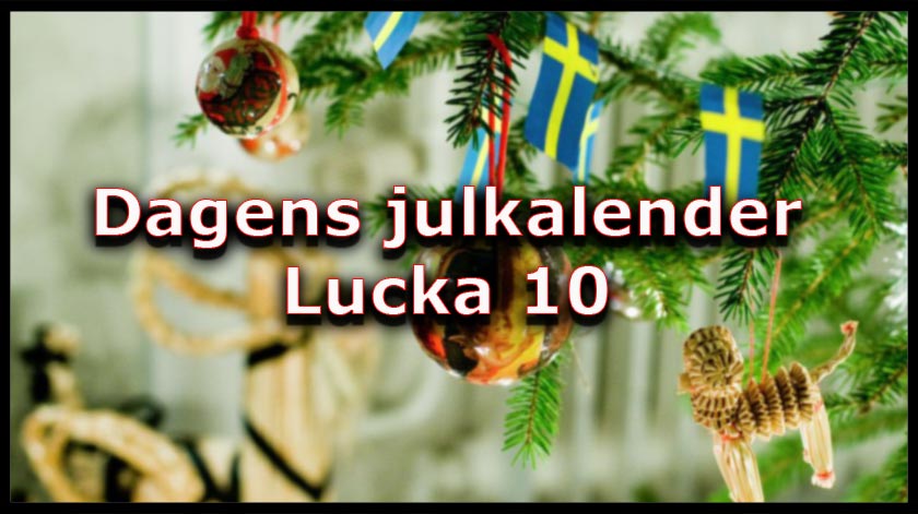 Se vad som gömmer sig i kasino julkalendersn lucka nummer 10 idag