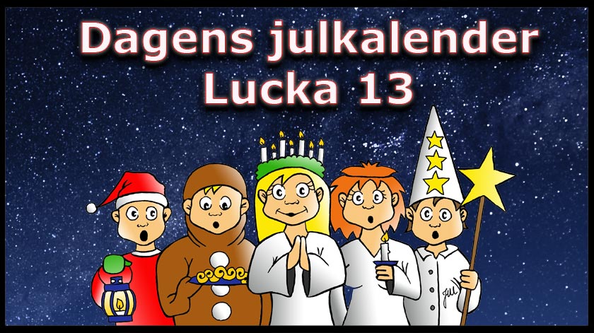 Lucia är här med lucka nummer 13 i kasino julkalendern