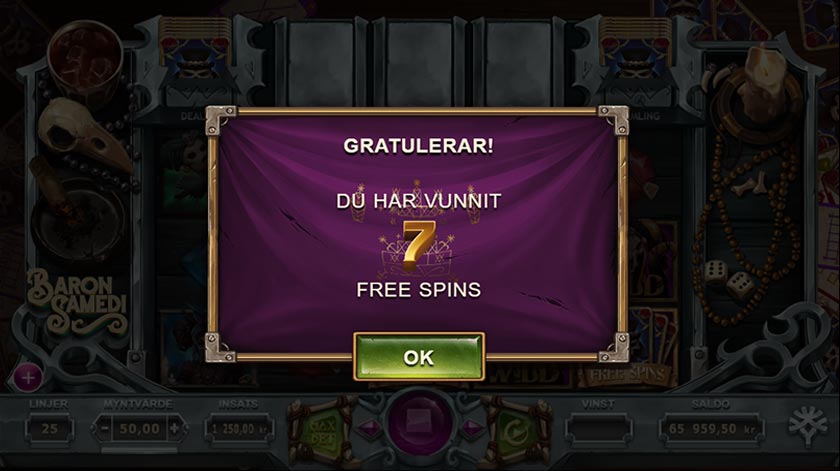 Vinn free spins