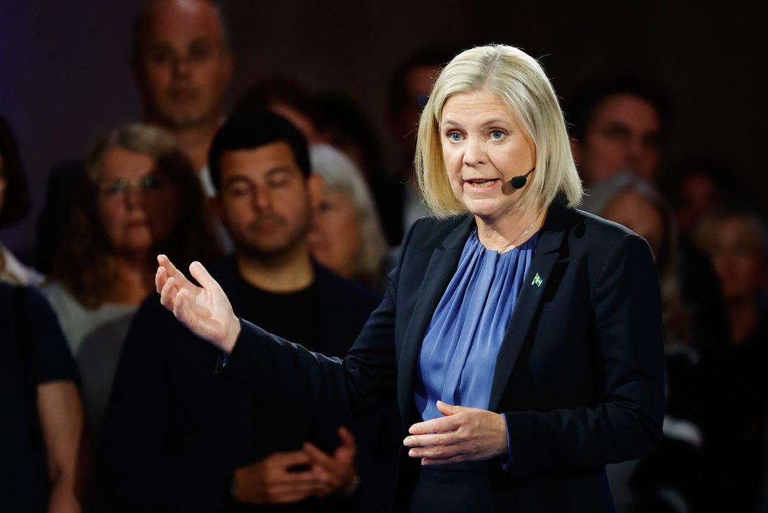 Svenska Riksdagsvalet 2022 Magdalena Andersson
